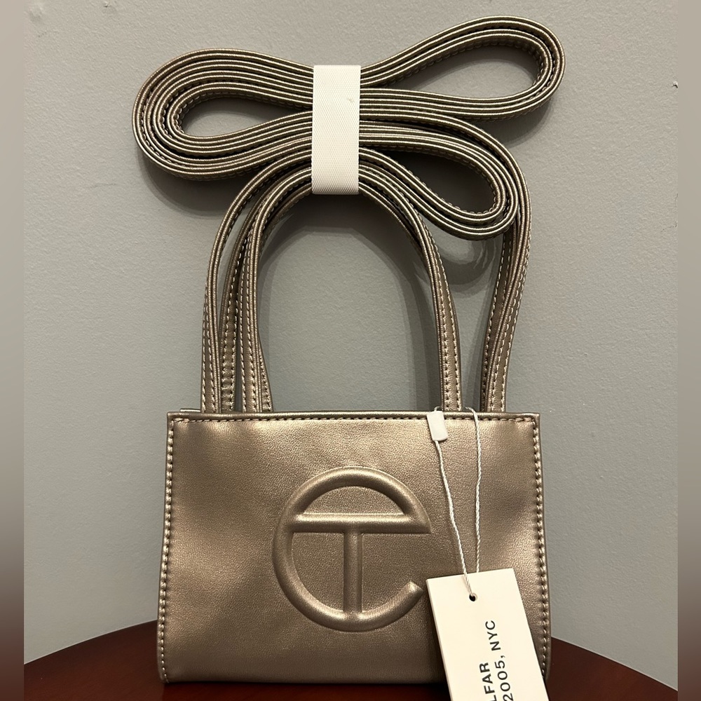 BNWT TELFAR Small Bronze Shopping Bag